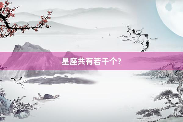星座共有若干个？